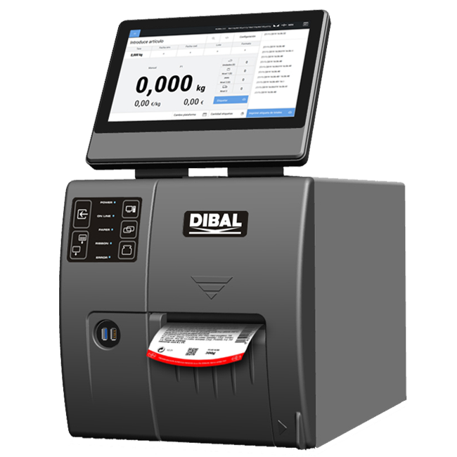 Handmatige Etiketteermachine Dibal LP-5000 Vooraanzicht