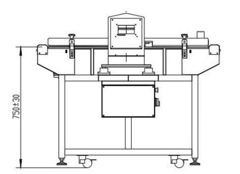 FM-3020 voorkant afmetingen