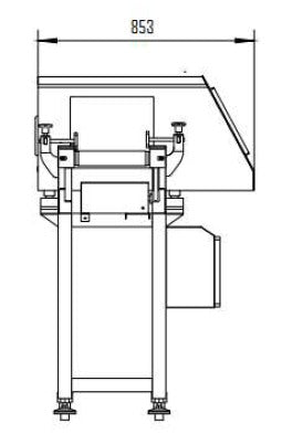 FM-3020 zijkant afmetingen